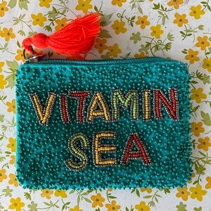 America and Beyond vitamin sea beaded pouch mini bag coin purse wallet